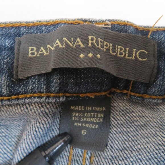 Banana Republic Jeans‎ Womens 6 Blue Mid Rise Bootcut Stretch Denim Blue - Picture 5 of 7